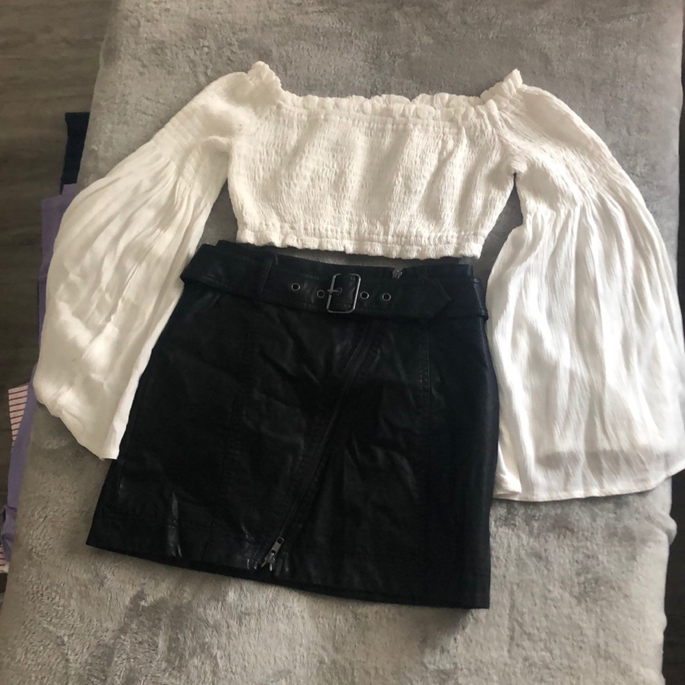 Leather skirt